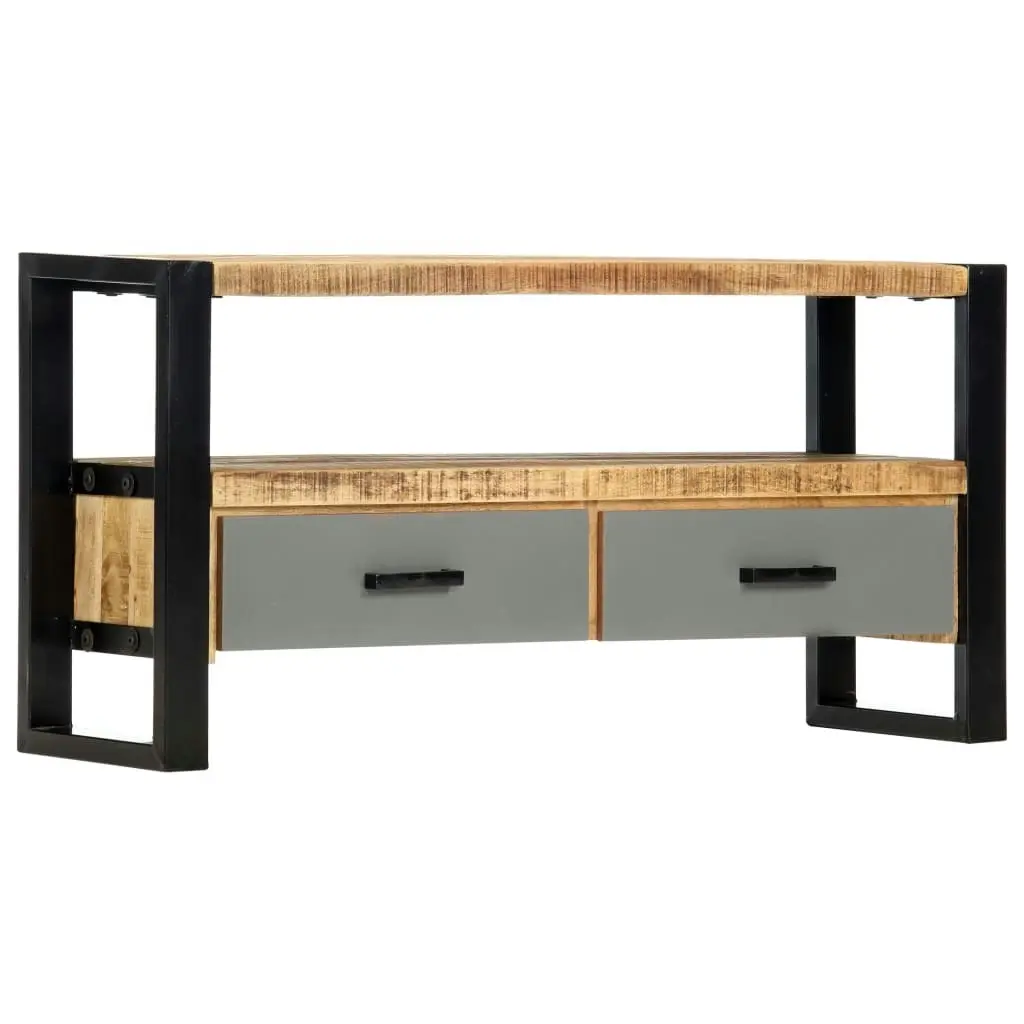 TV Cabinet 100x30x50 cm Solid Mango Wood 248013