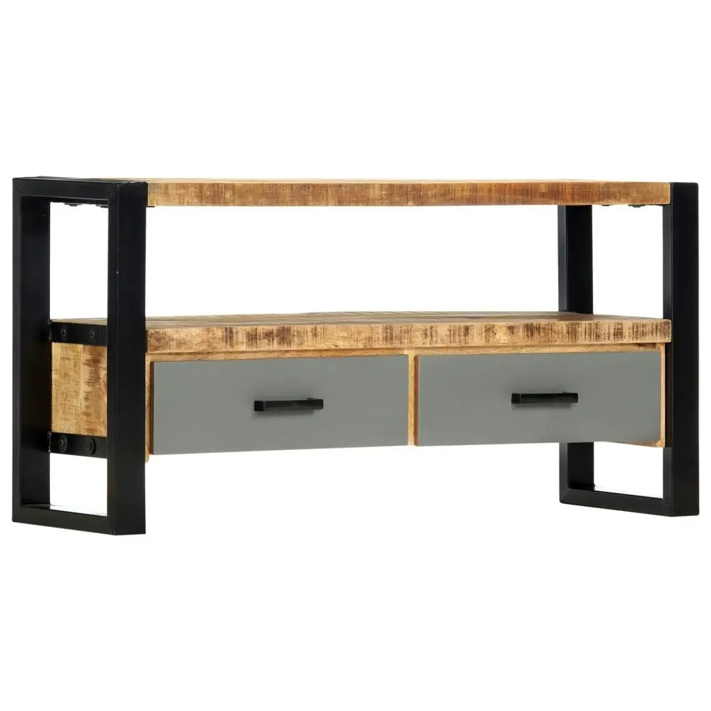 TV Cabinet 100x30x50 cm Solid Mango Wood 248013