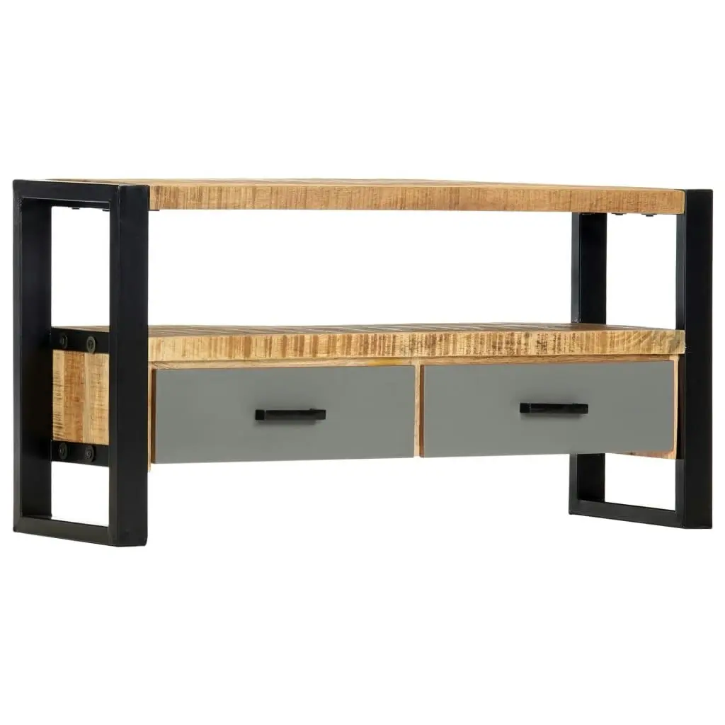 TV Cabinet 100x30x50 cm Solid Mango Wood 248013