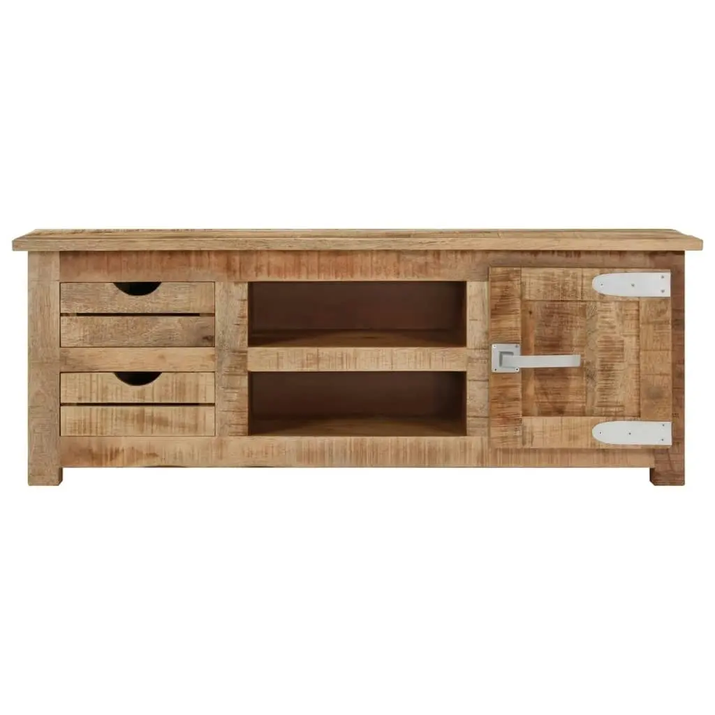 TV Cabinet 110x30x40 cm Rough Mango Wood 328307