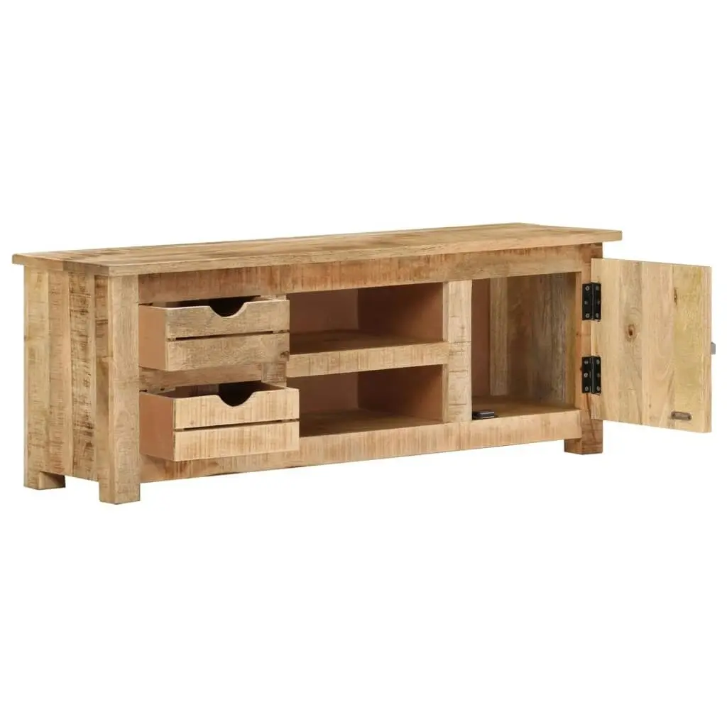 TV Cabinet 110x30x40 cm Rough Mango Wood 328307