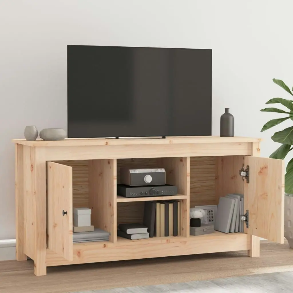 TV Cabinet 103x36.5x52 cm Solid Wood Pine 814584