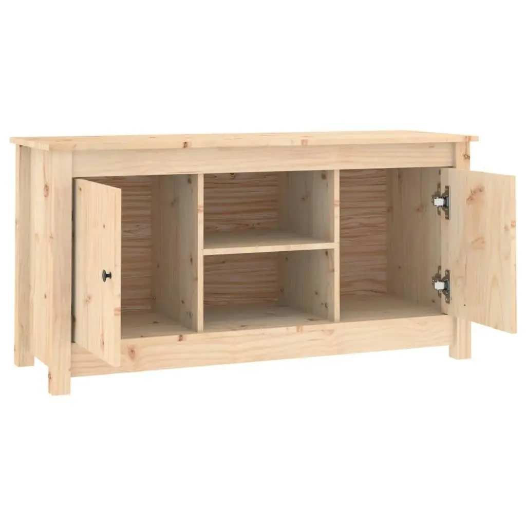 TV Cabinet 103x36.5x52 cm Solid Wood Pine 814584