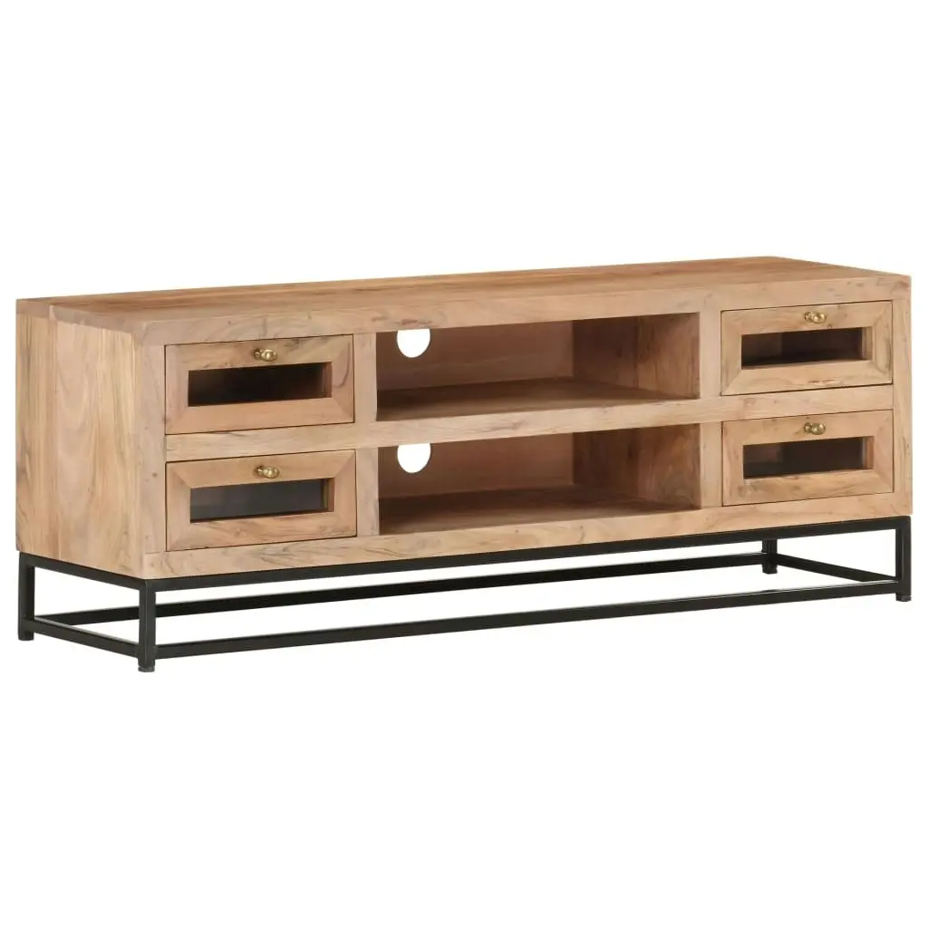 TV Cabinet 110x30x40 cm Solid Acacia Wood 323503