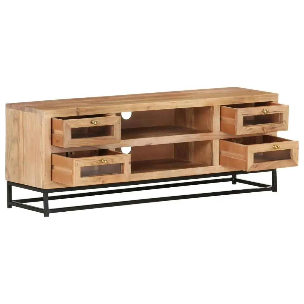 TV Cabinet 110x30x40 cm Solid Acacia Wood 323503