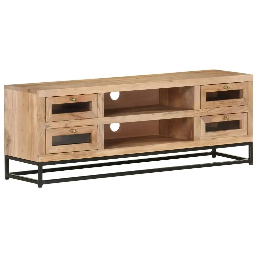 TV Cabinet 110x30x40 cm Solid Acacia Wood 323503