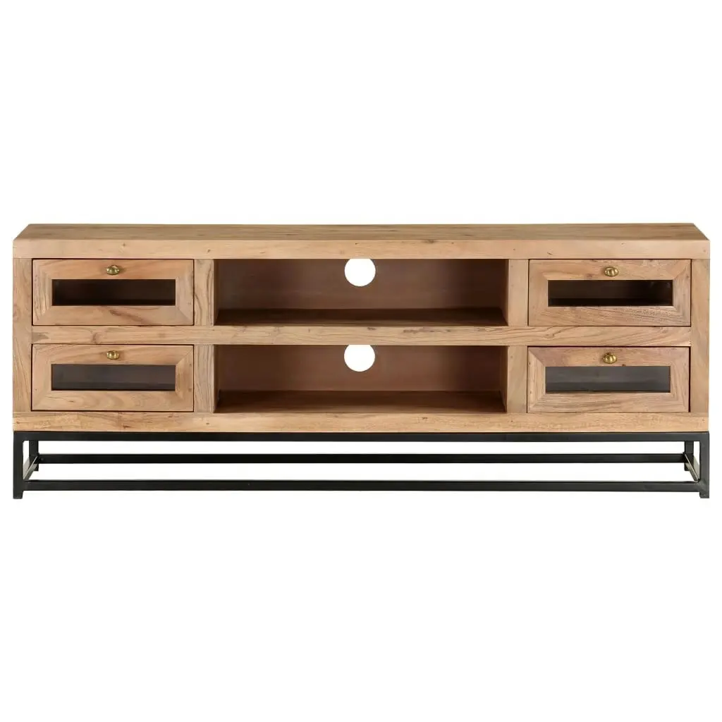 TV Cabinet 110x30x40 cm Solid Acacia Wood 323503