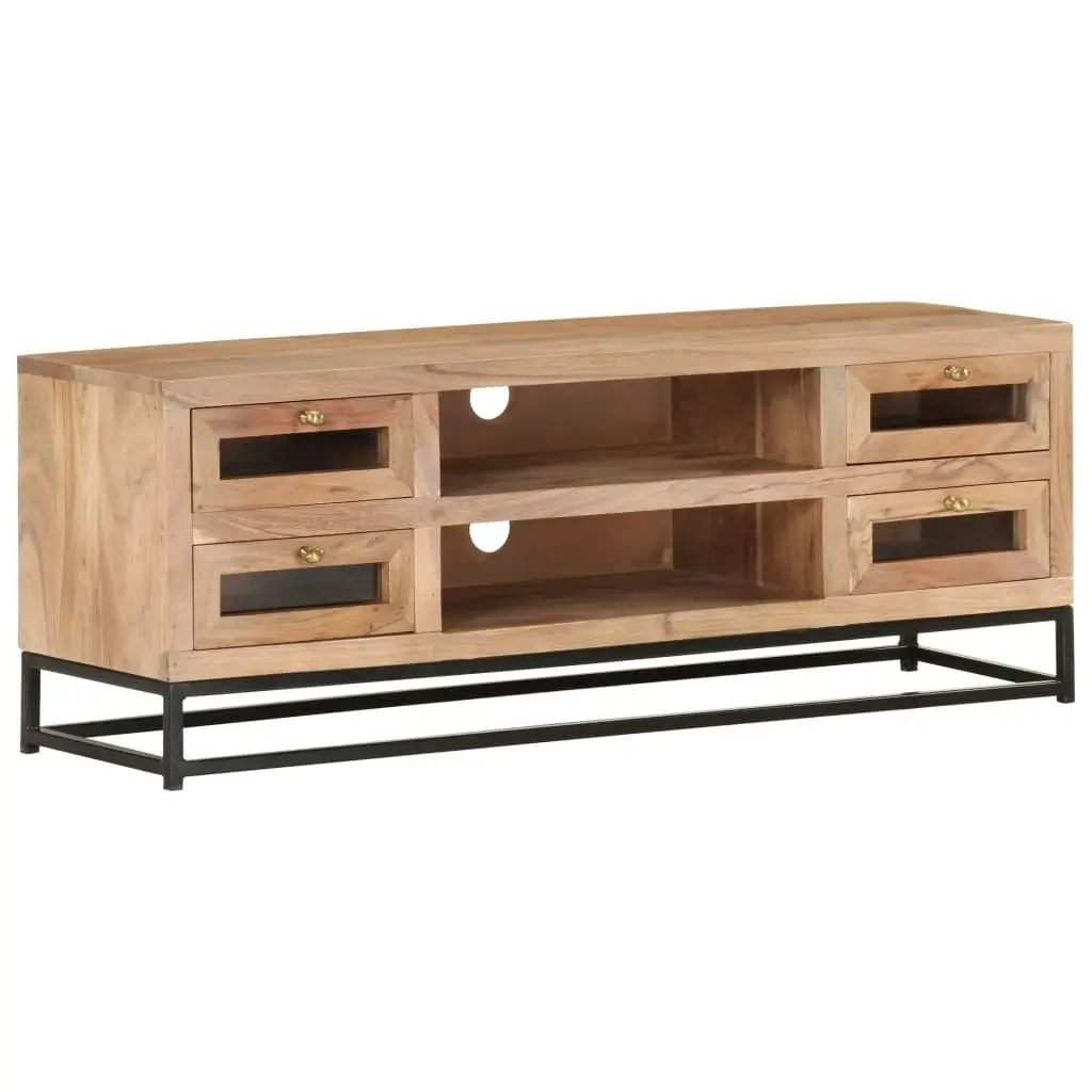 TV Cabinet 110x30x40 cm Solid Acacia Wood 323503