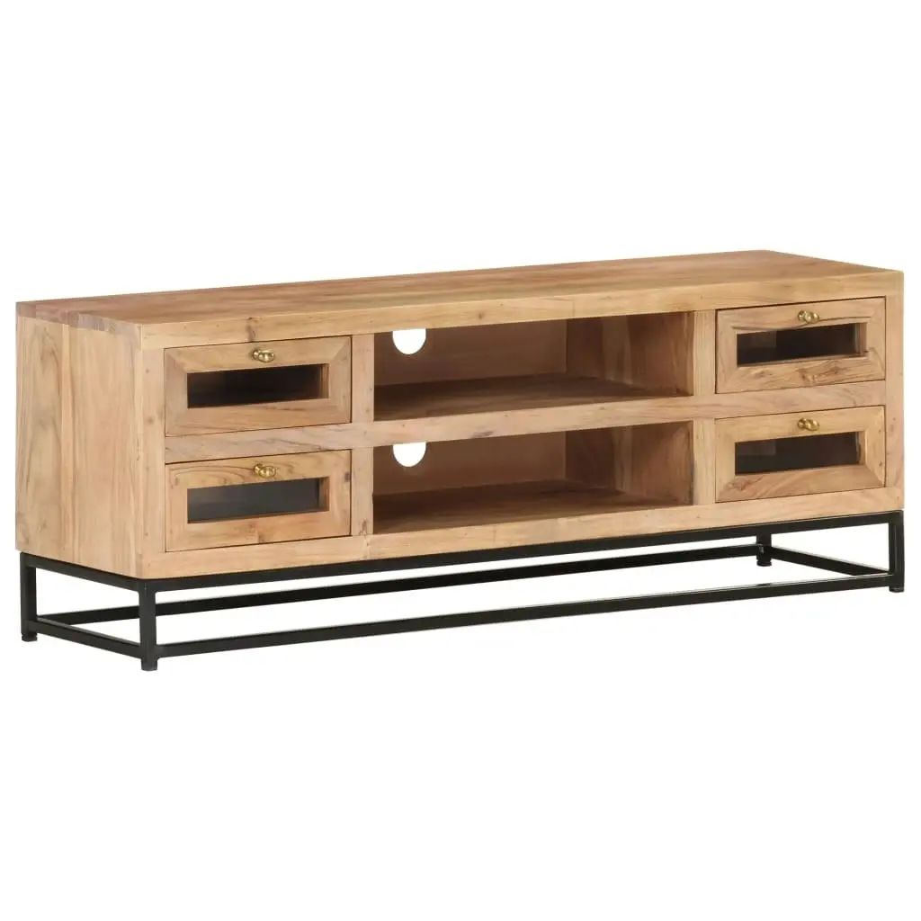 TV Cabinet 110x30x40 cm Solid Acacia Wood 323503