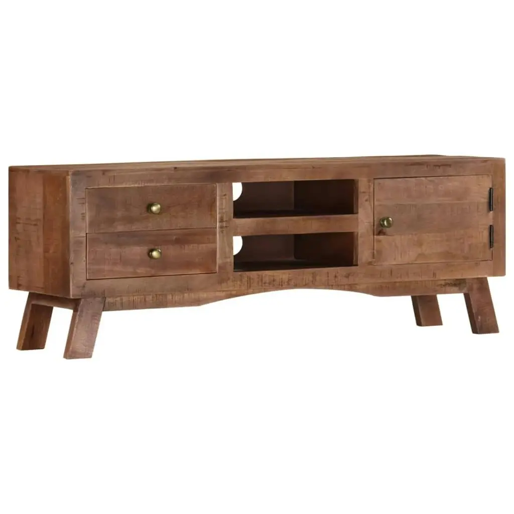 TV Cabinet 110x30x40 cm Rough Mango Wood 328303