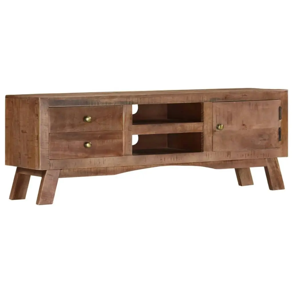 TV Cabinet 110x30x40 cm Rough Mango Wood 328303