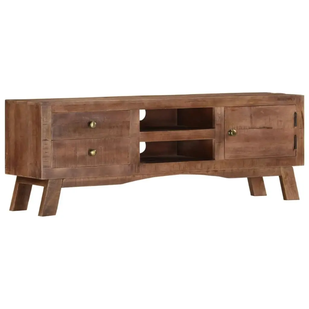 TV Cabinet 110x30x40 cm Rough Mango Wood 328303