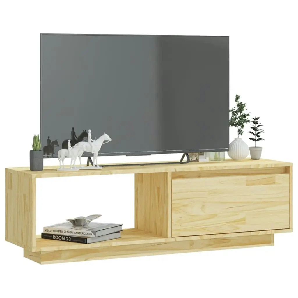 TV Cabinet 110x30x33.5 cm Solid Pinewood 809888