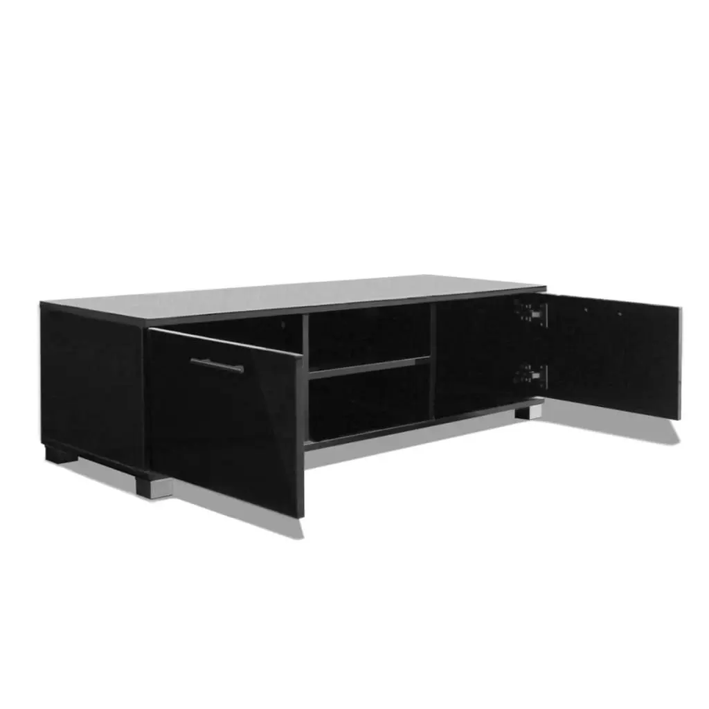 TV Cabinet High-Gloss Black 120x40.5x35 cm 243042