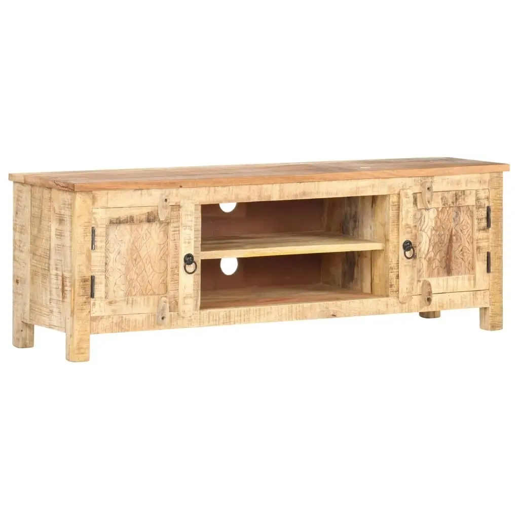 TV Cabinet 120x30x40 cm Rough Mango Wood 320238