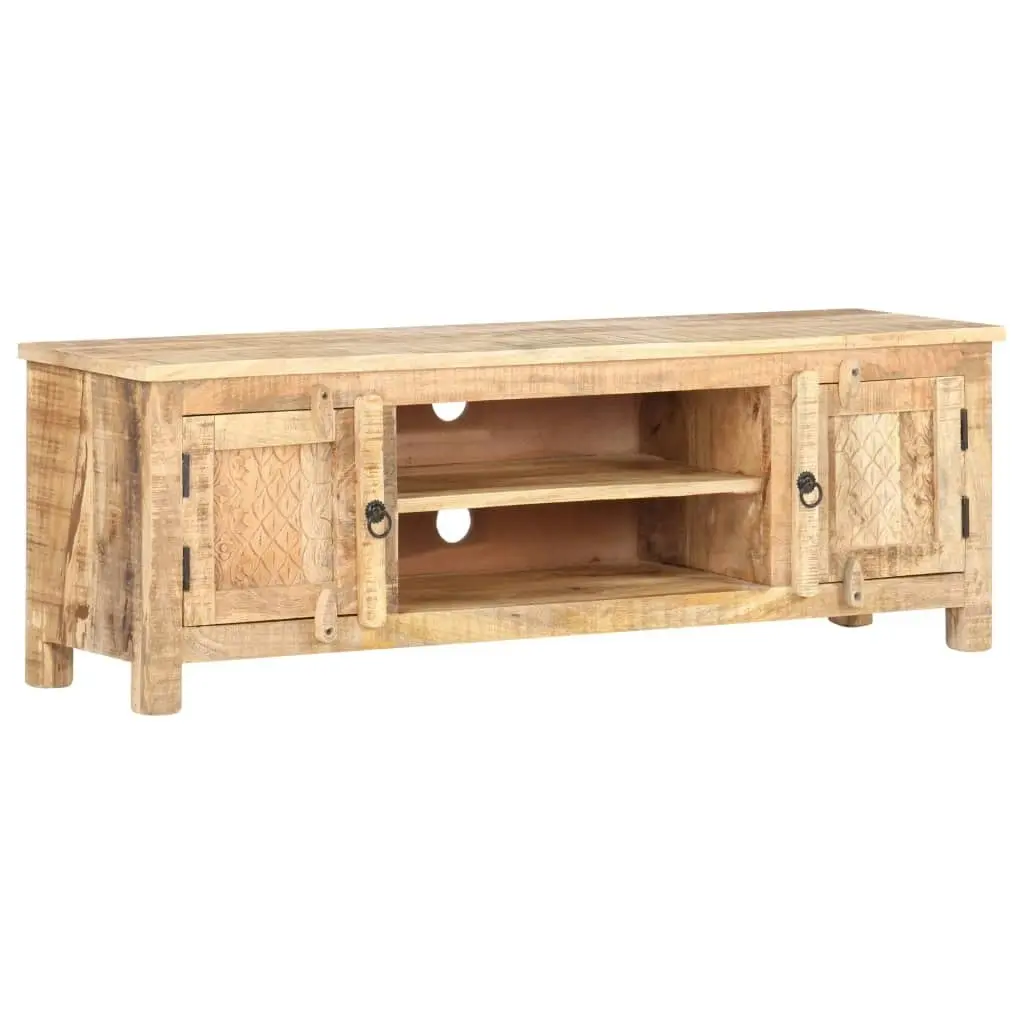 TV Cabinet 120x30x40 cm Rough Mango Wood 320238