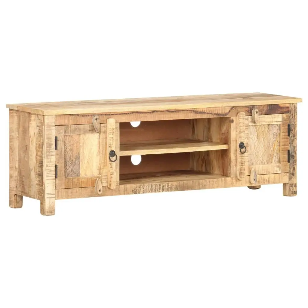 TV Cabinet 120x30x40 cm Rough Mango Wood 320238