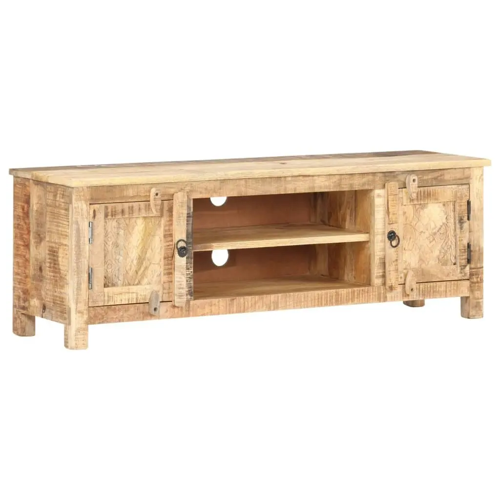 TV Cabinet 120x30x40 cm Rough Mango Wood 320238