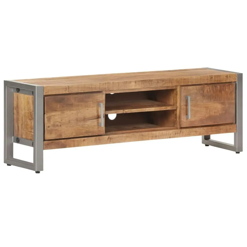 TV Cabinet 120x30x40 cm Rough Mango Wood 323486