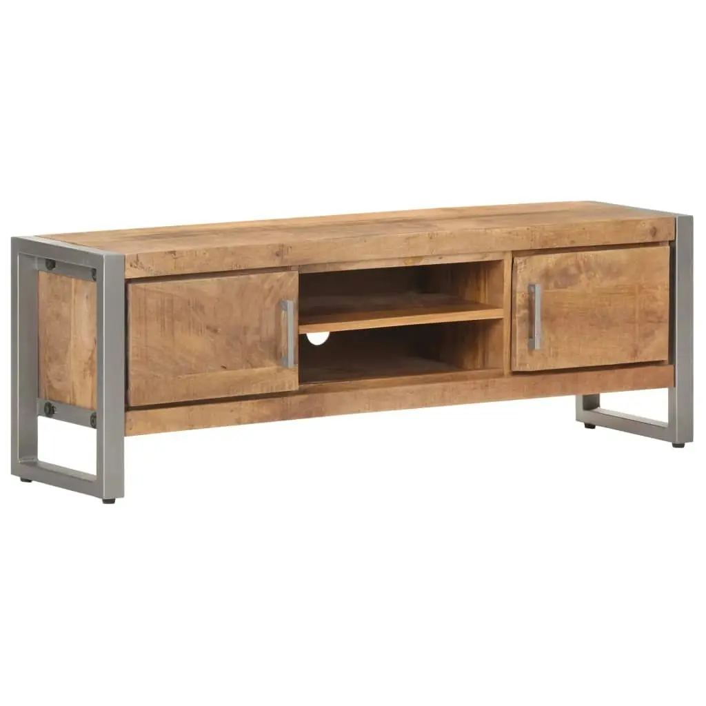 TV Cabinet 120x30x40 cm Rough Mango Wood 323486