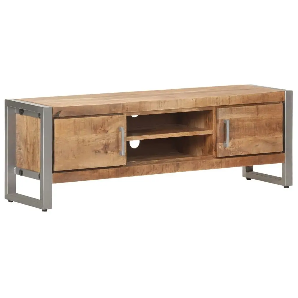 TV Cabinet 120x30x40 cm Rough Mango Wood 323486