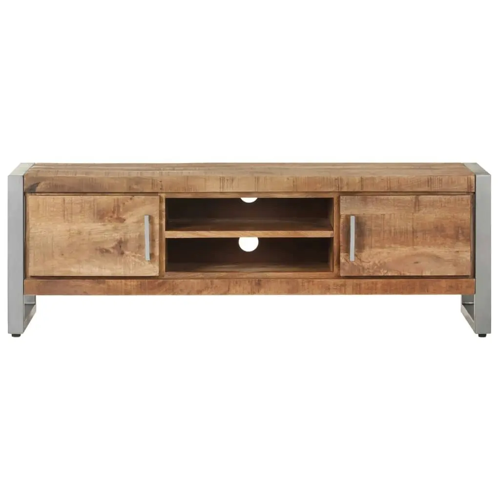 TV Cabinet 120x30x40 cm Rough Mango Wood 323486