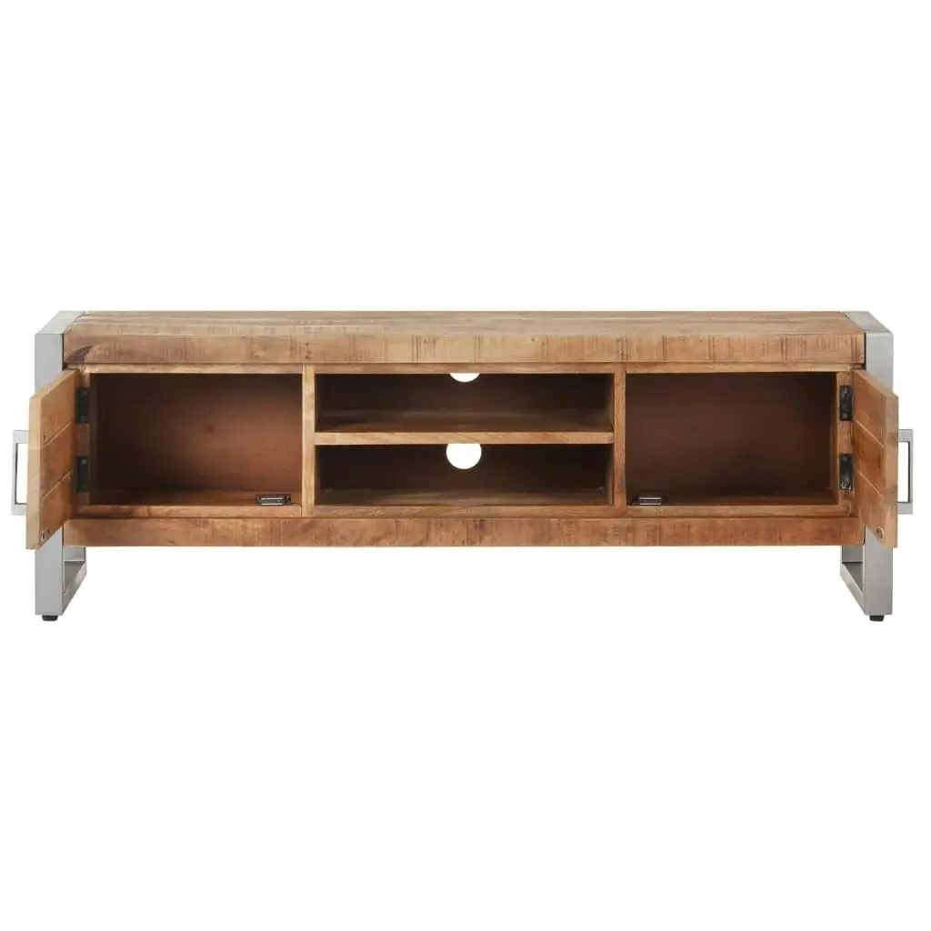 TV Cabinet 120x30x40 cm Rough Mango Wood 323486