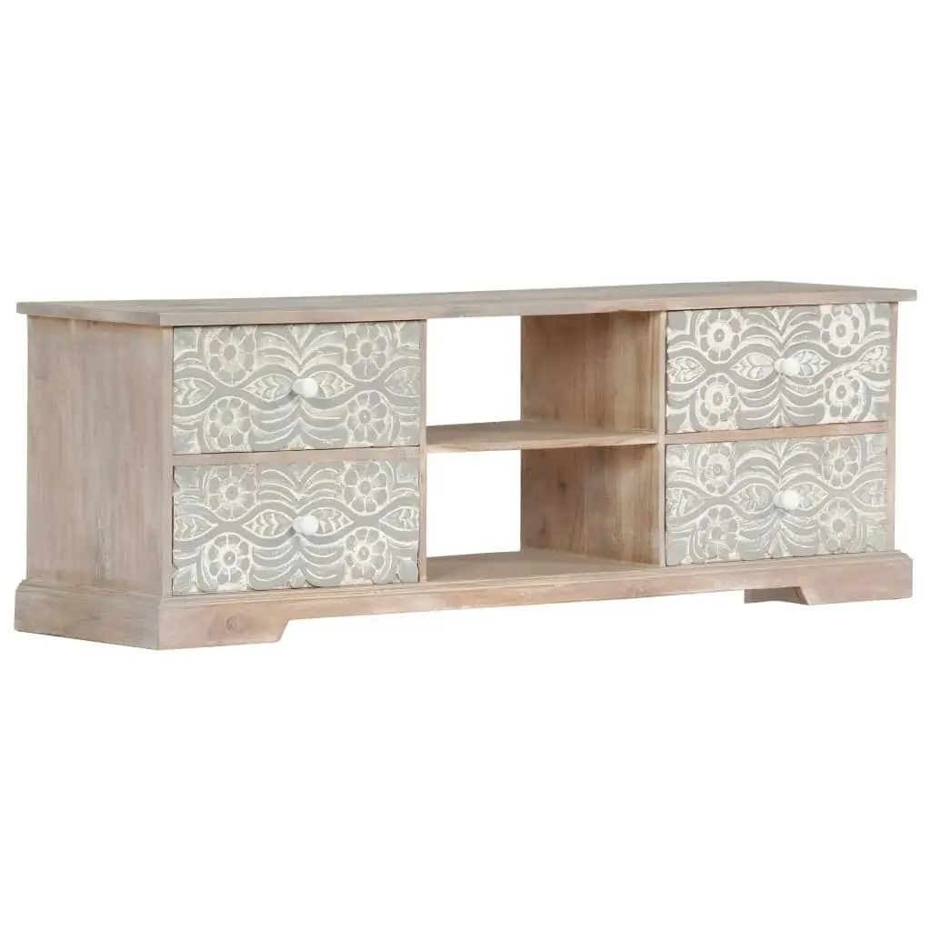 TV Cabinet 120x30x40 cm Solid Acacia Wood 247688