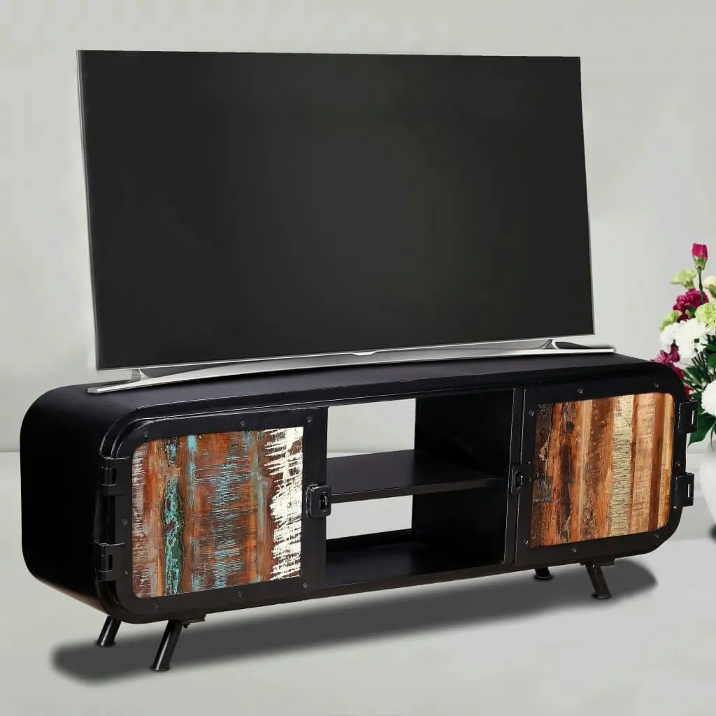 TV Cabinet Reclaimed Wood 120x30x45 cm 243981