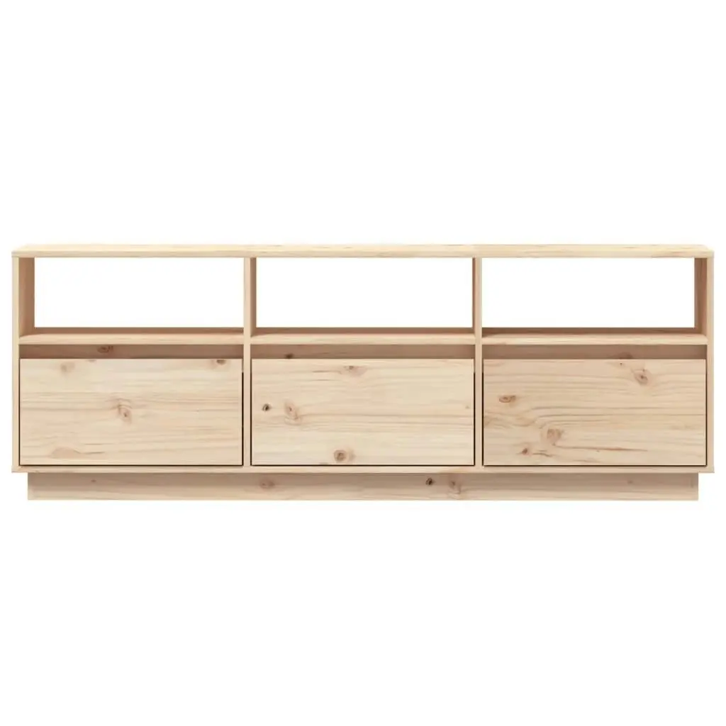 TV Cabinet 140x37x50 cm Solid Wood Pine 813430