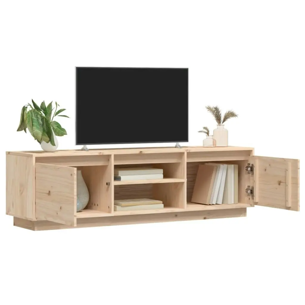 TV Cabinet 140x35x40 cm Solid Wood Pine 840412