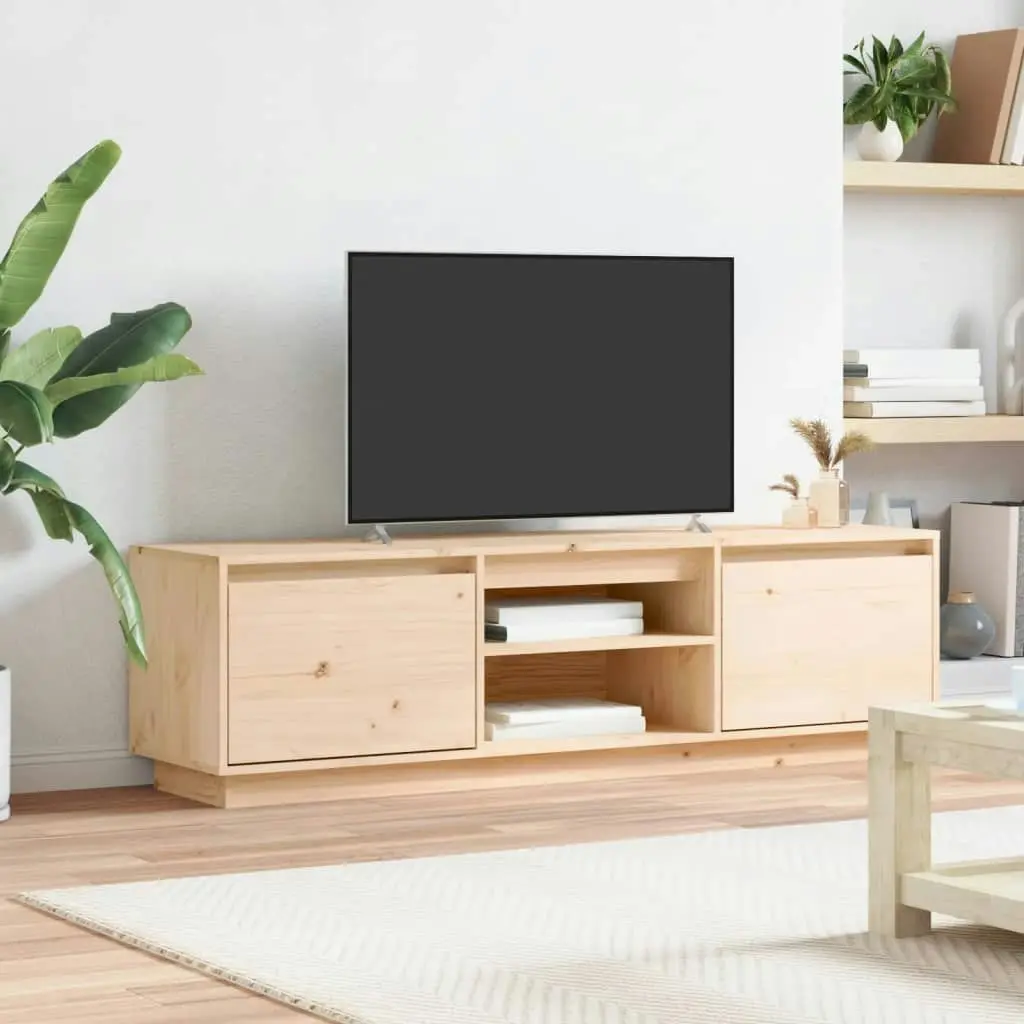 TV Cabinet 140x35x40 cm Solid Wood Pine 840412