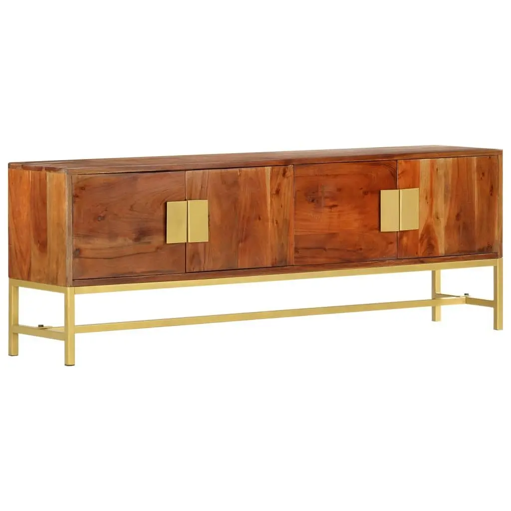 TV Cabinet 140x30x50 cm Solid Acacia Wood 285864