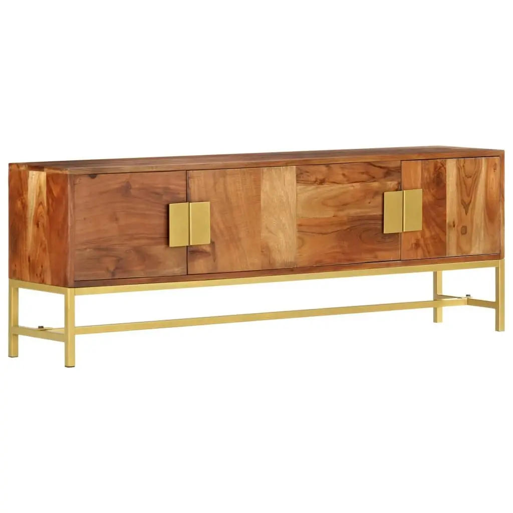 TV Cabinet 140x30x50 cm Solid Acacia Wood 285864