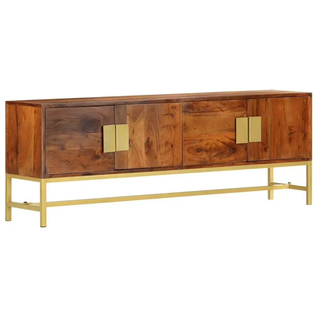 TV Cabinet 140x30x50 cm Solid Acacia Wood 285864