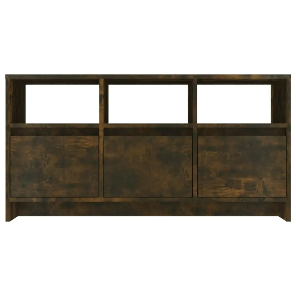 TV Cabinet Smoked Oak 102x37.5x52.5 cm Engineered Wood 813023