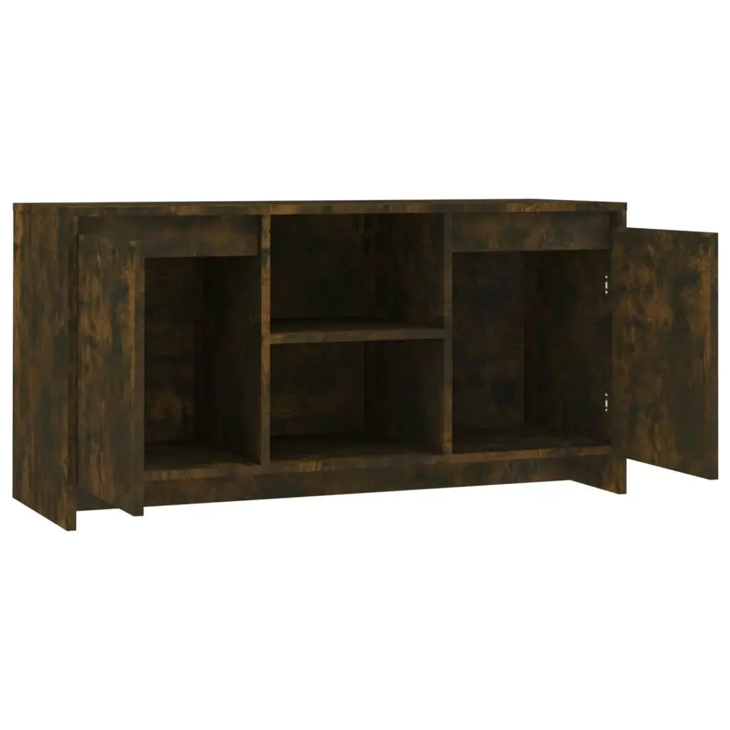 TV Cabinet Smoked Oak 102x37.5x52.5 cm Engineered Wood 813020