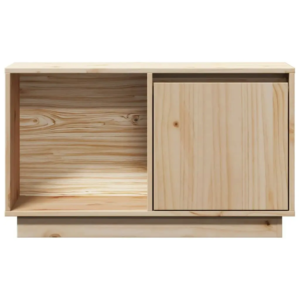 TV Cabinet 74x35x44 cm Solid Wood Pine 814334