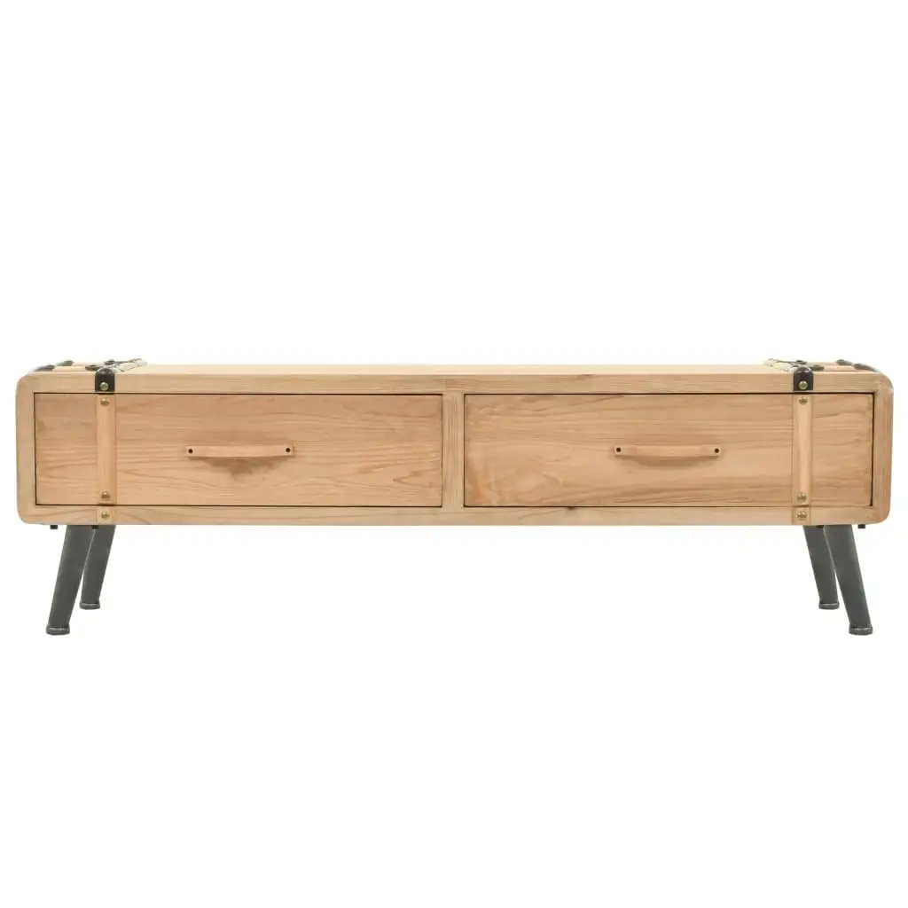 TV Cabinet Solid Fir Wood 120x33x35 cm 245773