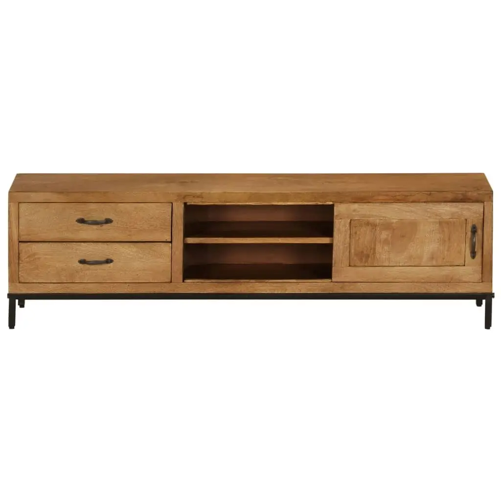 TV Cabinet Solid Mango Wood 140x30x40 cm 246786