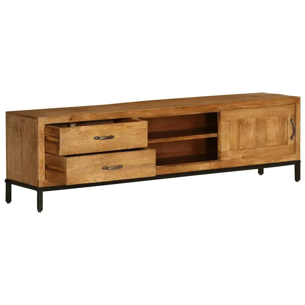 TV Cabinet Solid Mango Wood 140x30x40 cm 246786