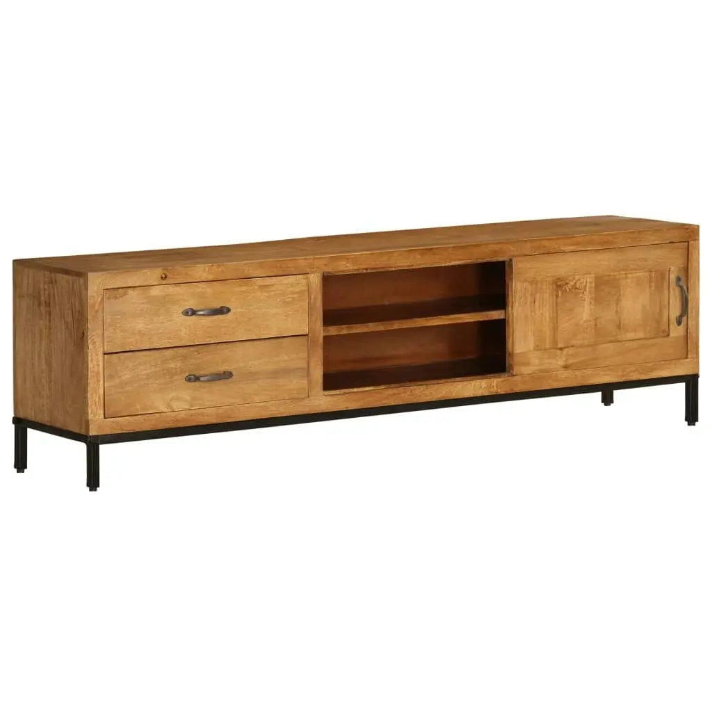 TV Cabinet Solid Mango Wood 140x30x40 cm 246786