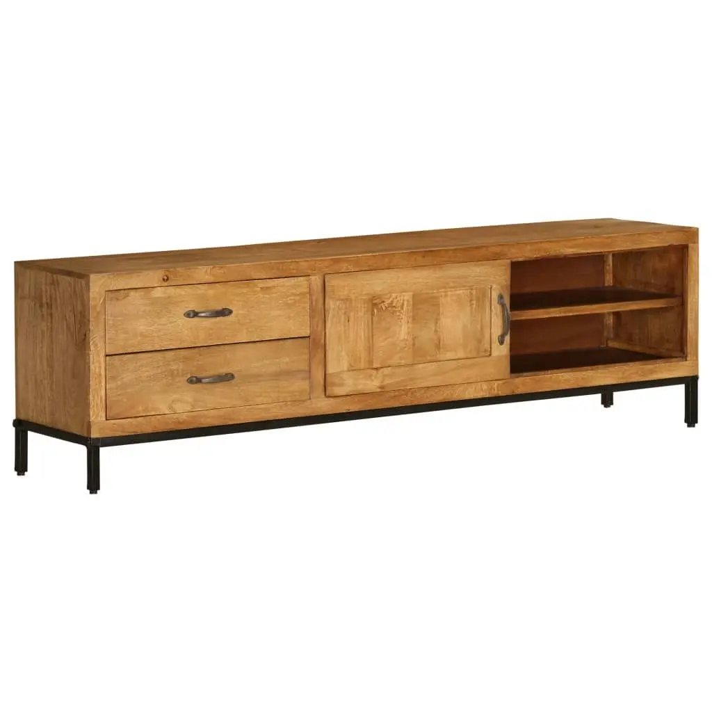 TV Cabinet Solid Mango Wood 140x30x40 cm 246786