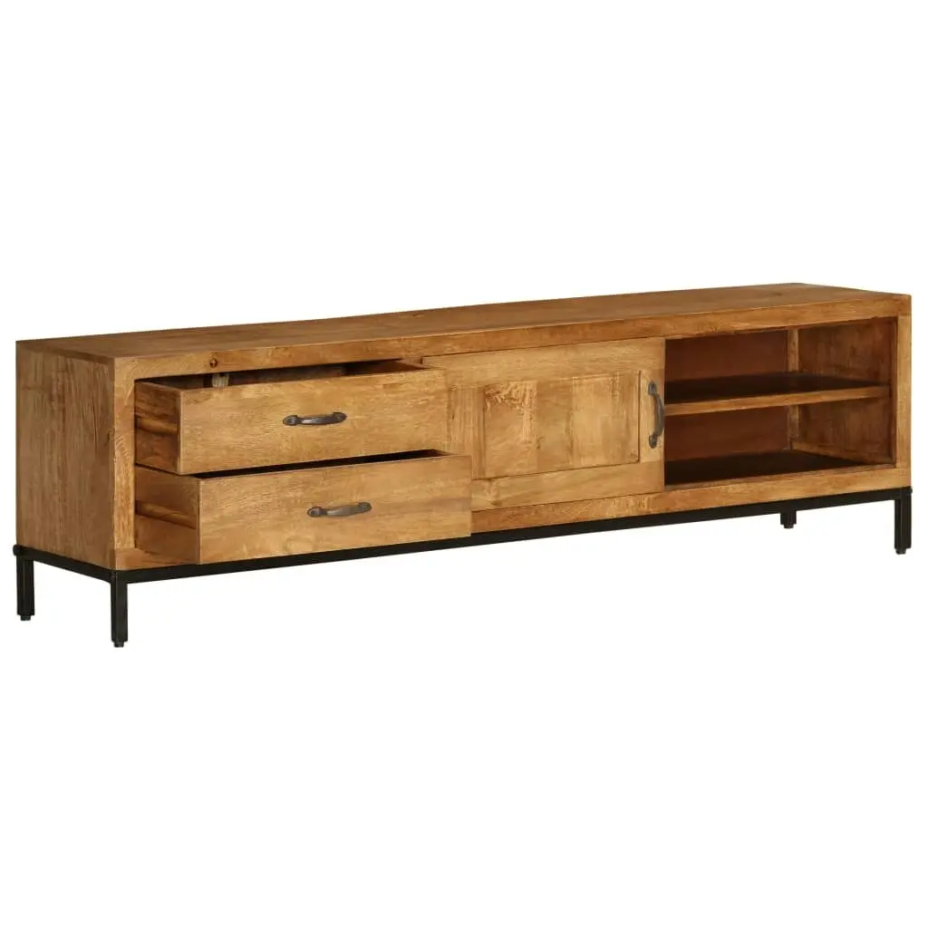 TV Cabinet Solid Mango Wood 140x30x40 cm 246786