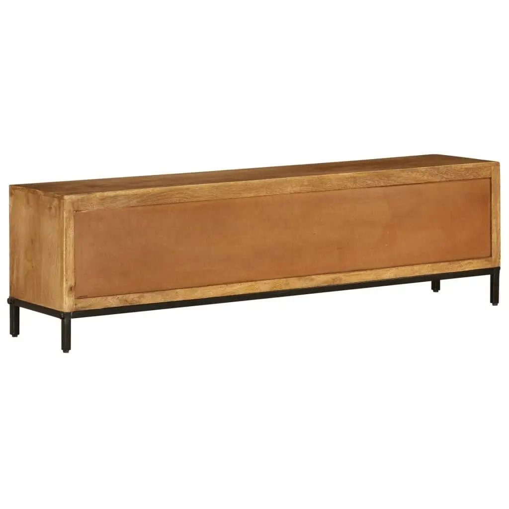 TV Cabinet Solid Mango Wood 140x30x40 cm 246786