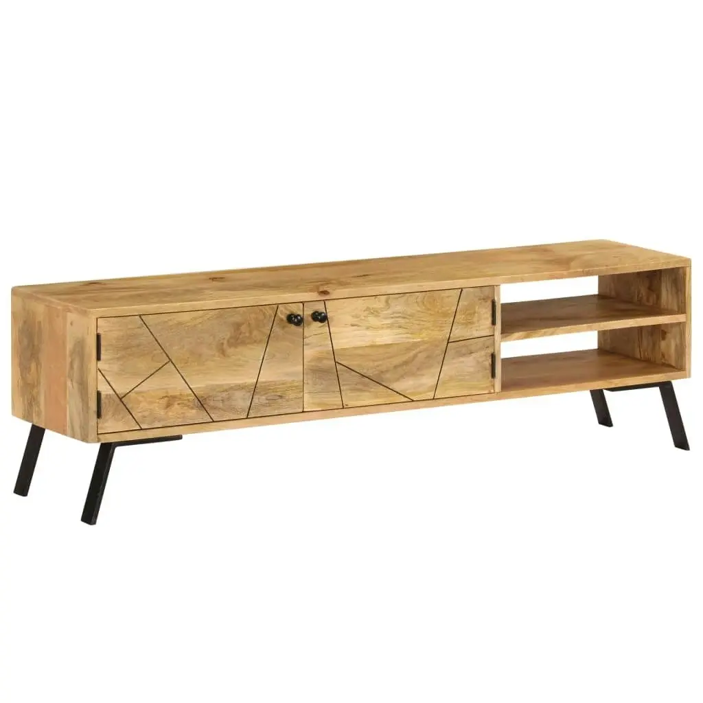 TV Cabinet Solid Mango Wood 140x30x40 cm 246154