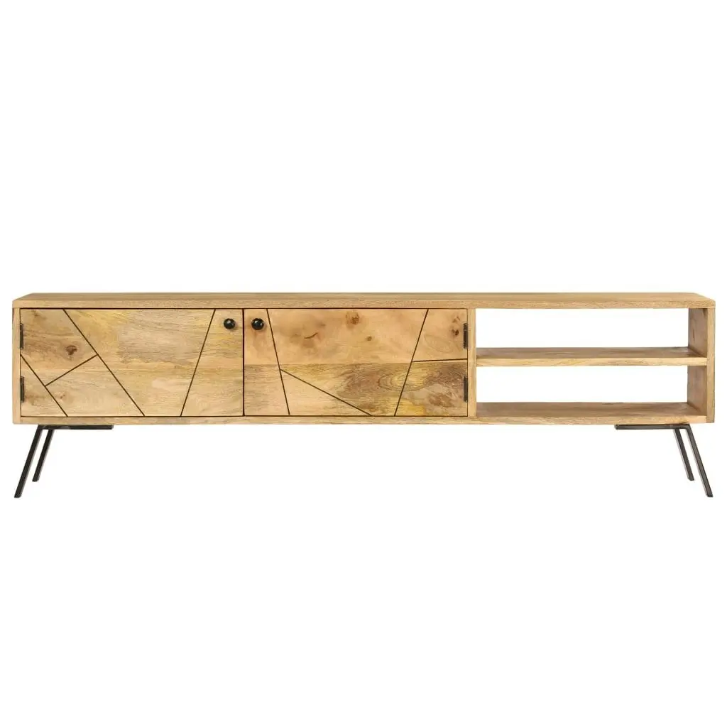 TV Cabinet Solid Mango Wood 140x30x40 cm 246154