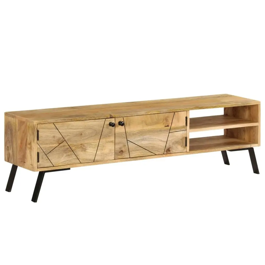 TV Cabinet Solid Mango Wood 140x30x40 cm 246154