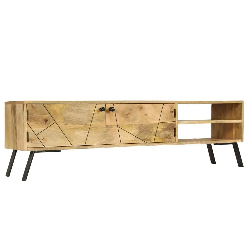 TV Cabinet Solid Mango Wood 140x30x40 cm 246154