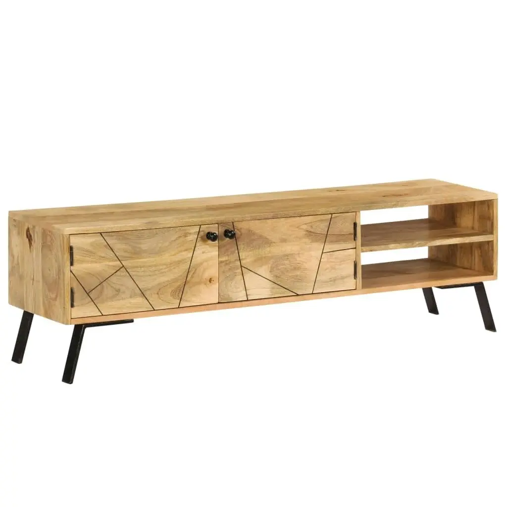 TV Cabinet Solid Mango Wood 140x30x40 cm 246154